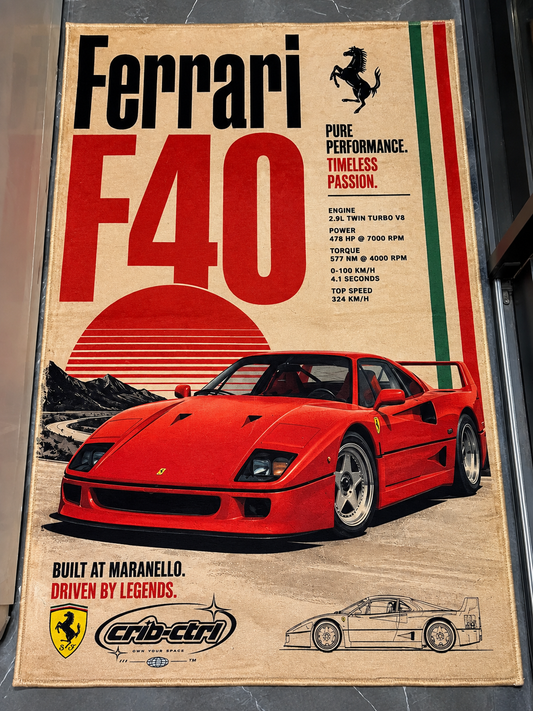 Ferrari f40 rug