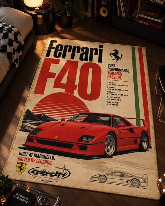 Ferrari f40 rug